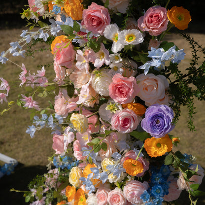 Bloom ：Wedding Party Background Floral Arch Decoration (Including Frame)