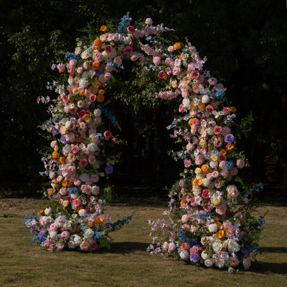 Bloom ：Wedding Party Background Floral Arch Decoration (Including Frame)