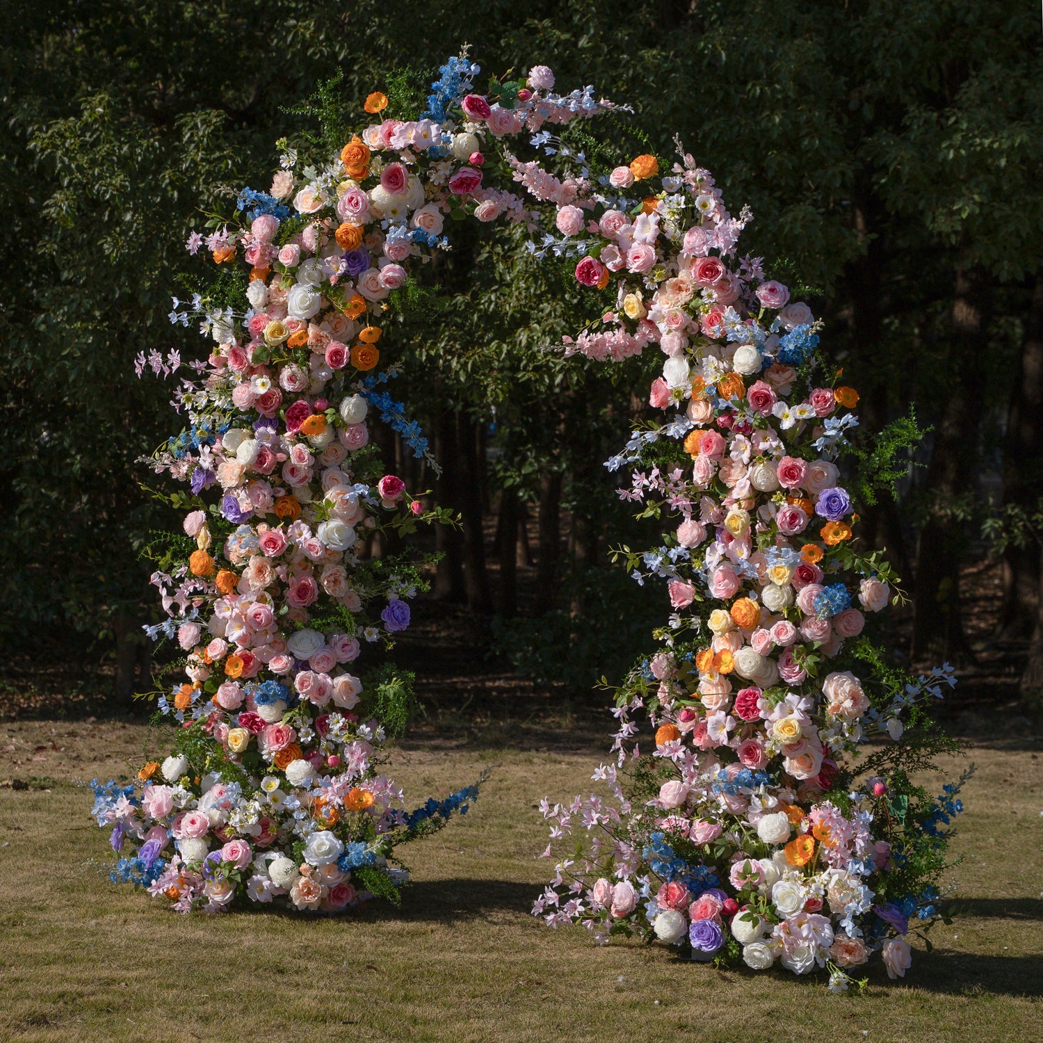 Bloom ：Wedding Party Background Floral Arch Decoration (Including Frame)