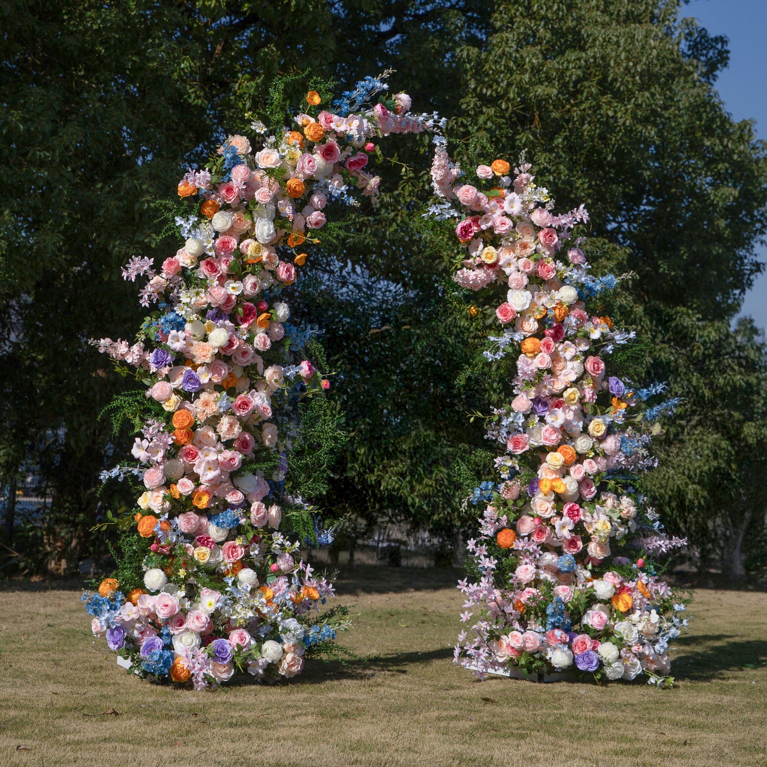 Bloom ：Wedding Party Background Floral Arch Decoration (Including Frame)