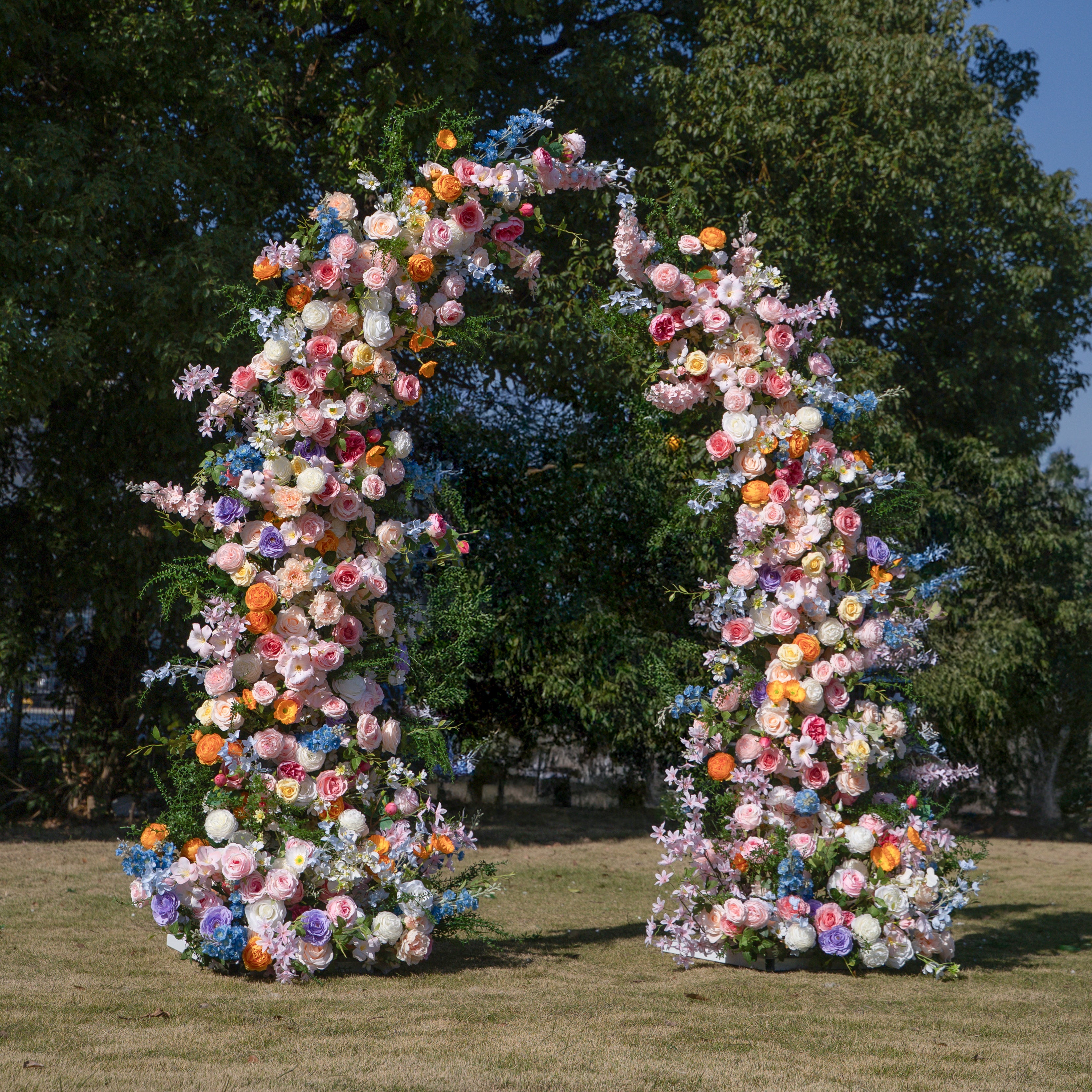 Bloom ：Wedding Party Background Floral Arch Decoration (Including Frame)