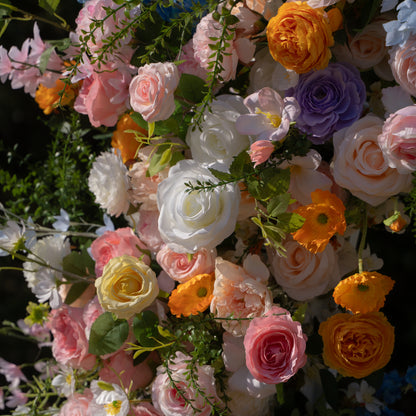 Bloom ：Wedding Party Background Floral Arch Decoration (Including Frame)