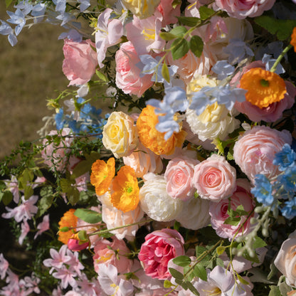 Bloom ：Wedding Party Background Floral Arch Decoration (Including Frame)