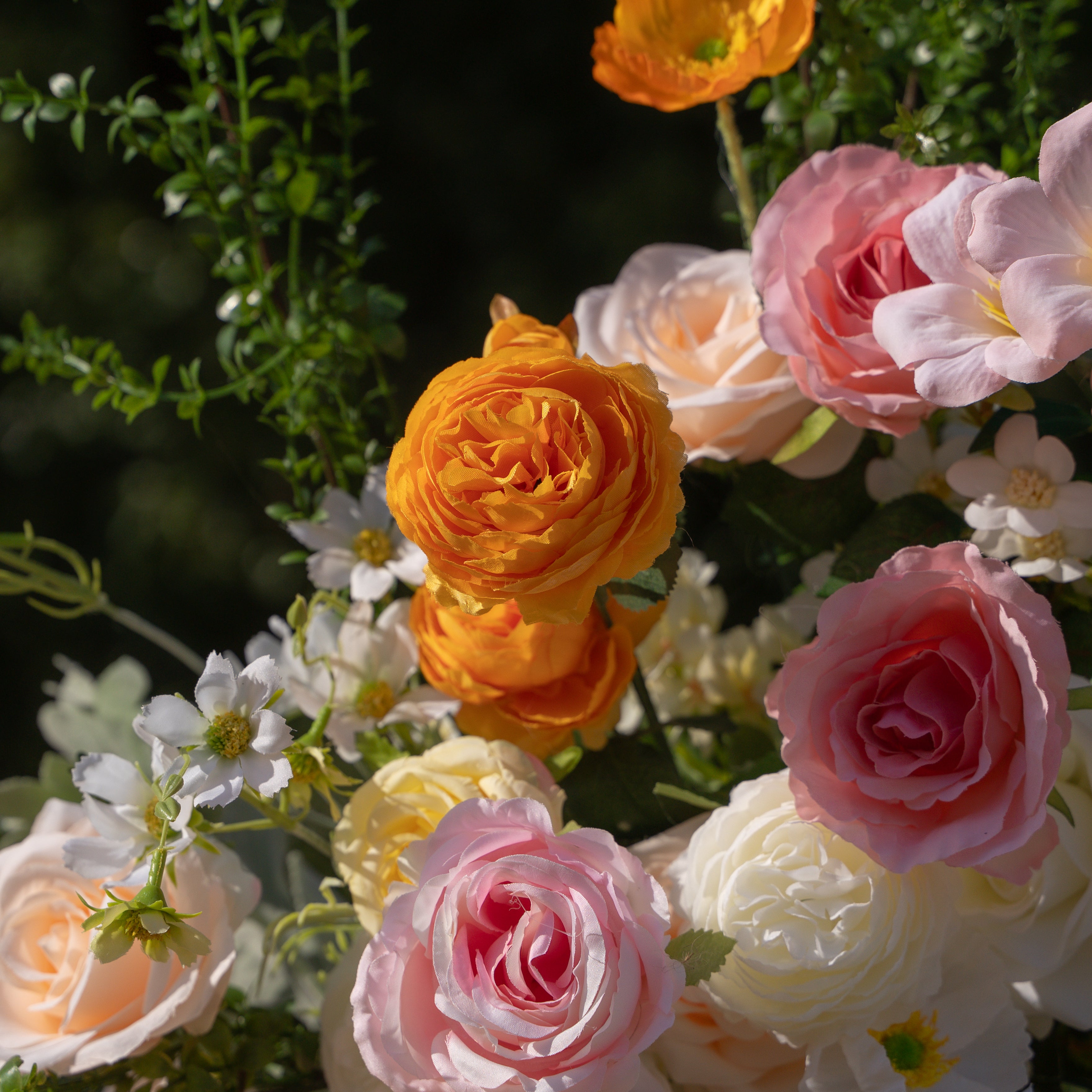 Bloom ：Wedding Party Background Floral Arch Decoration (Including Frame)