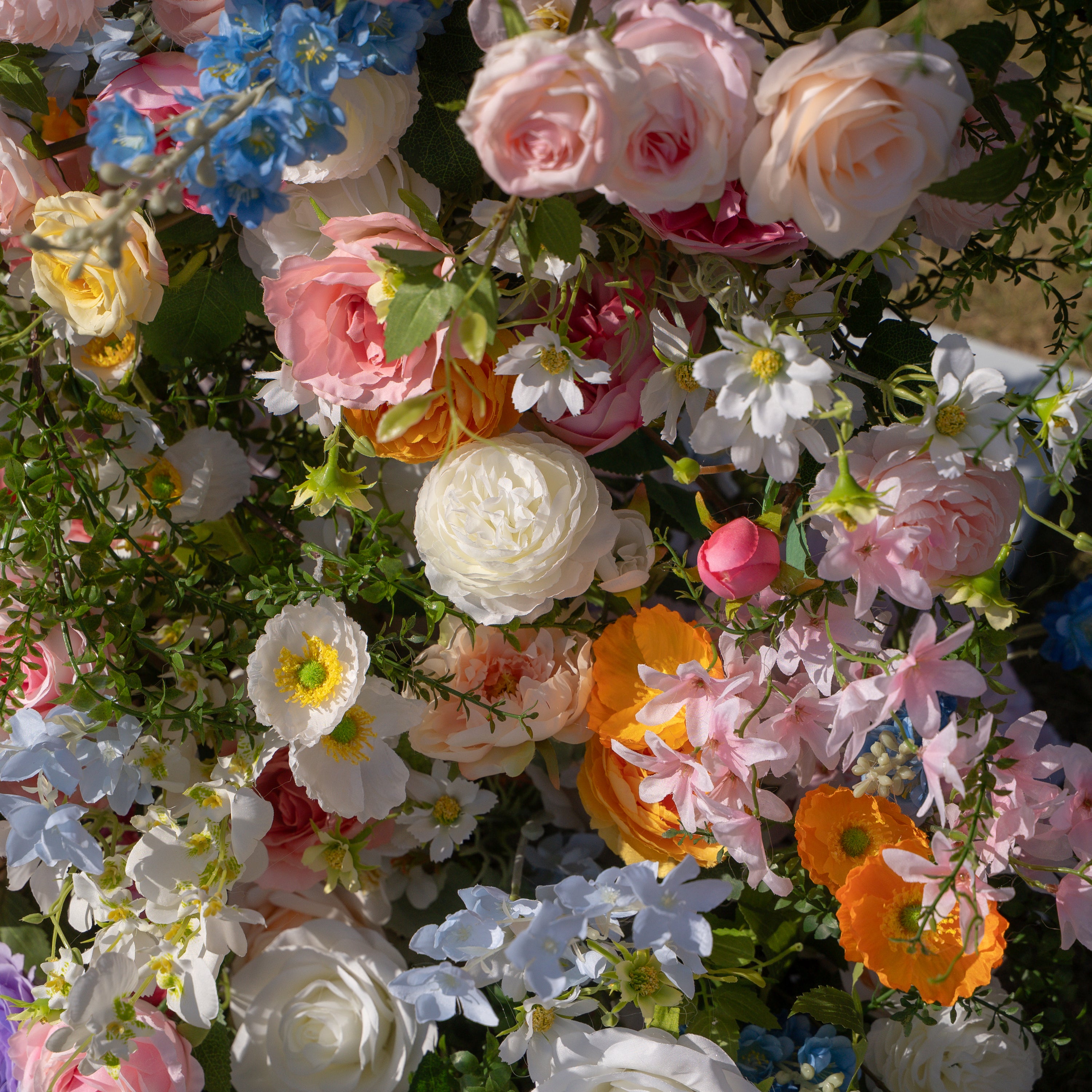 Bloom ：Wedding Party Background Floral Arch Decoration (Including Frame)