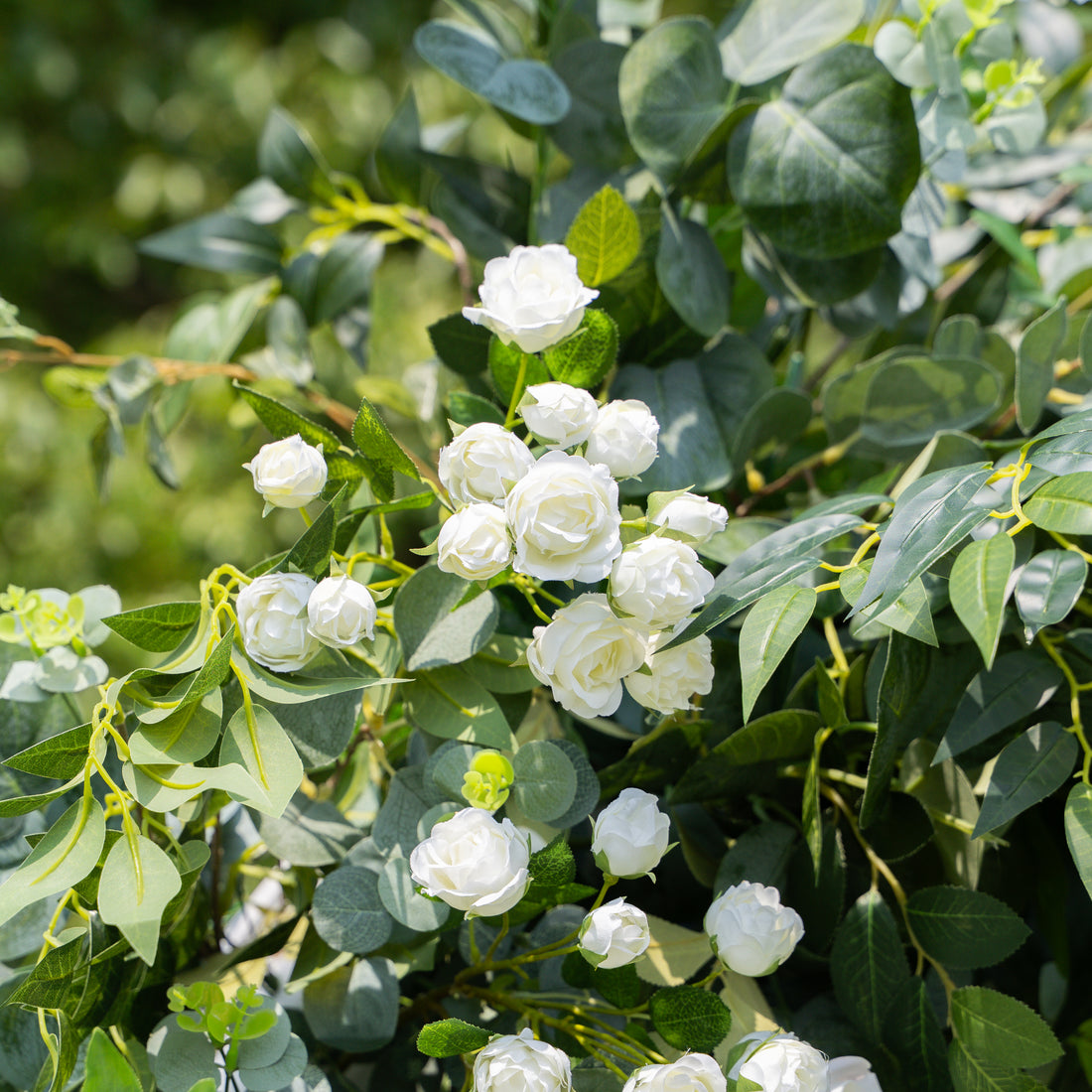 Brave - White Green Floral Arch with Frame for Wedding Party Event Backdrop Decoration