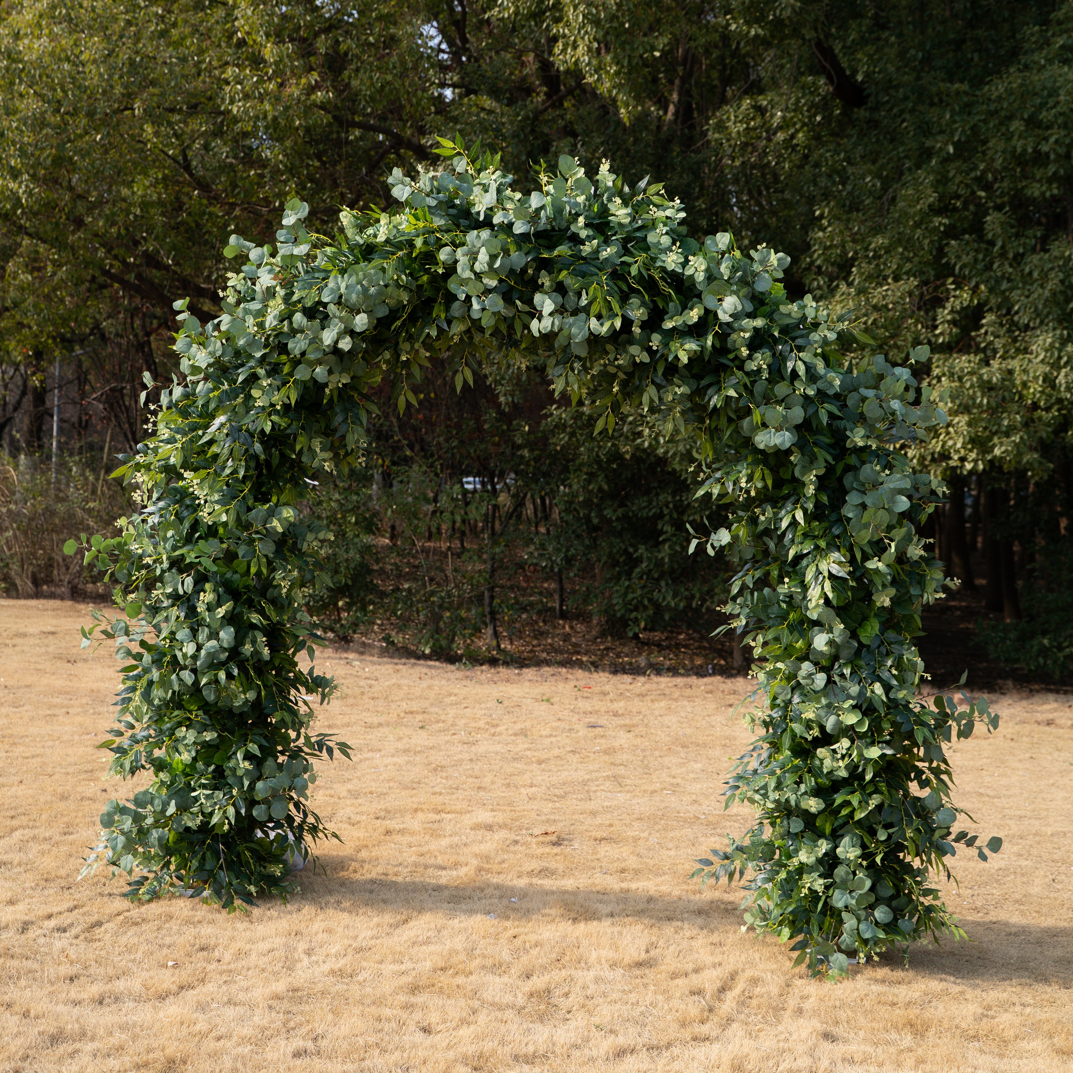 Brooke: All Green Flower Arch for Wedding Party Background Decoration (Including Frame)