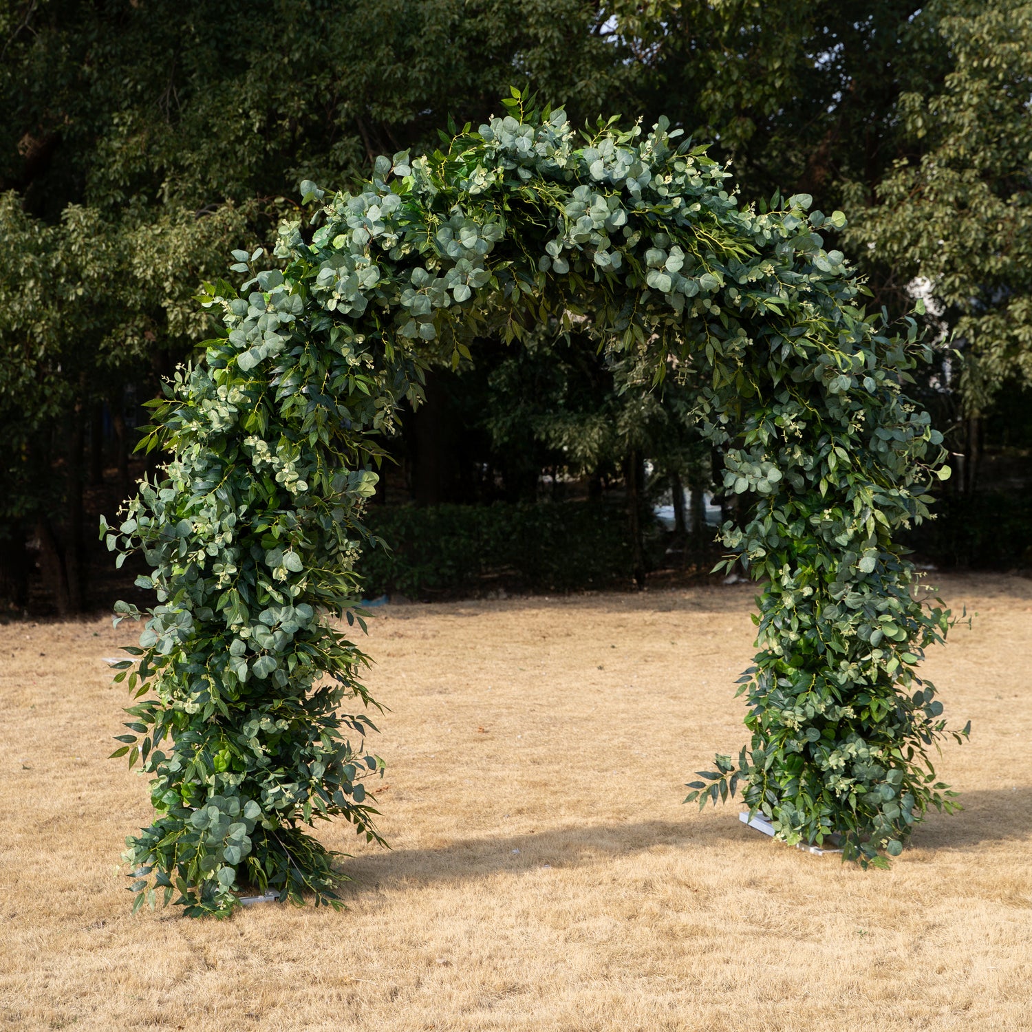 Brooke: All Green Flower Arch for Wedding Party Background Decoration (Including Frame)