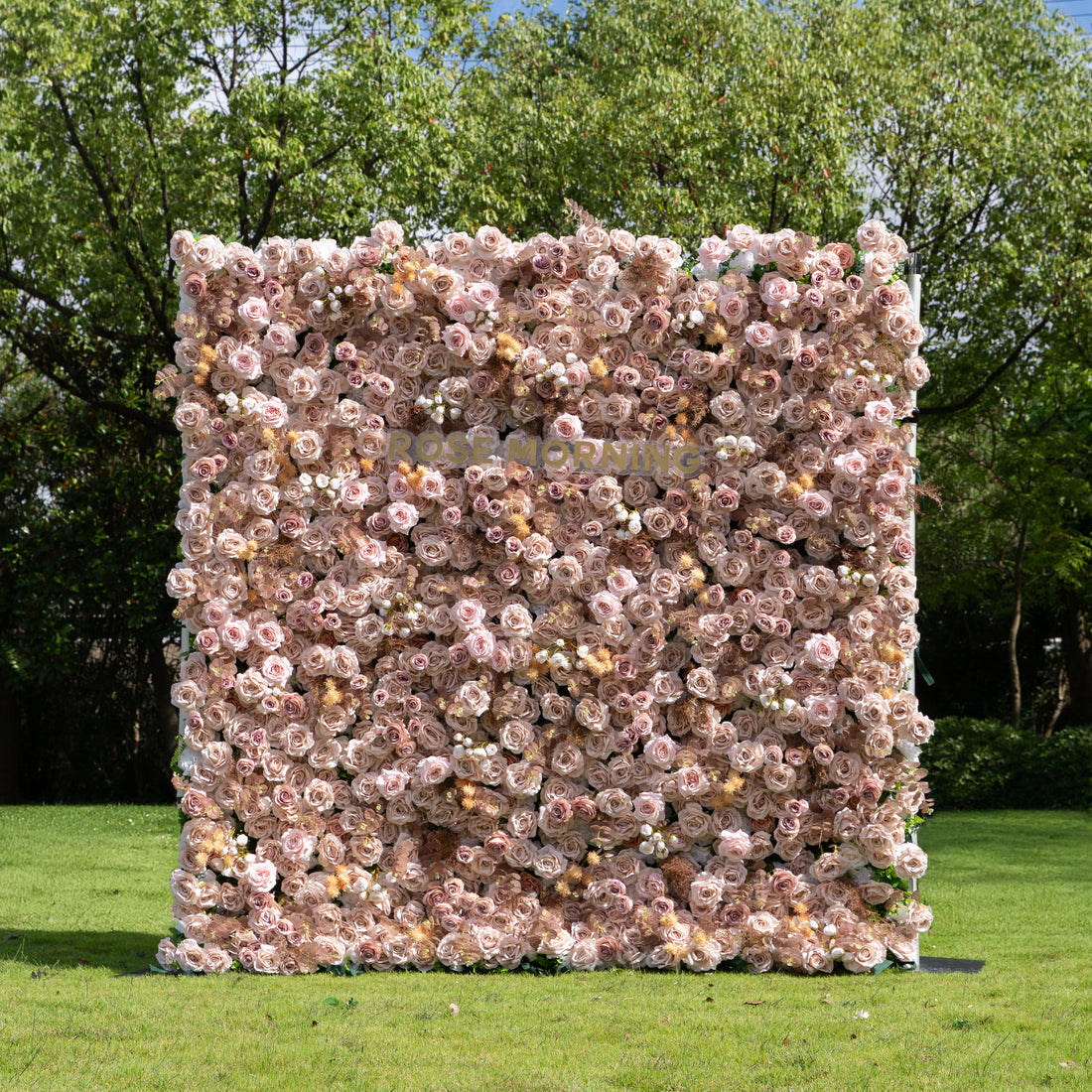 Caffe：5D Fabric Artificial rolling up curtain flower wall