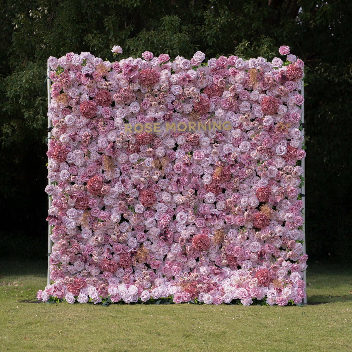 Carino：4D Fabric Artificial zip up curtain flower wall 8ft*8ft