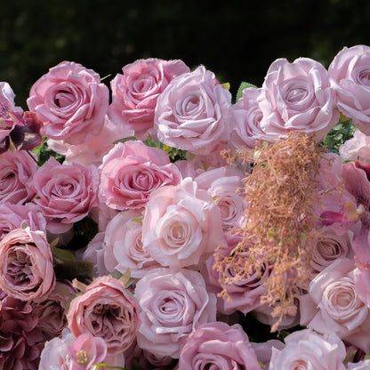 Carino：4D Fabric Artificial zip up curtain flower wall 8ft*8ft