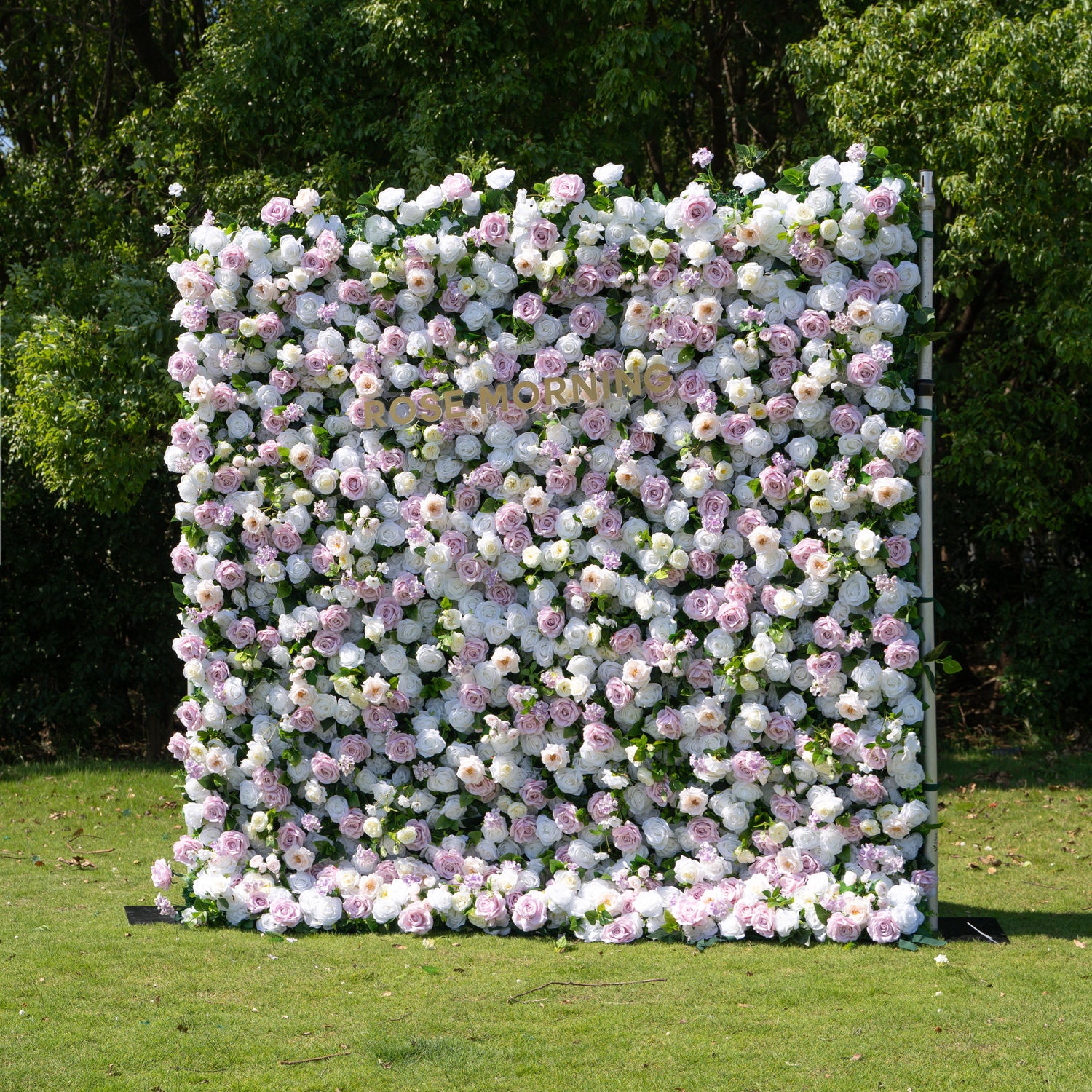 Carlin：5D Fabric Artificial rolling up curtain flower wall