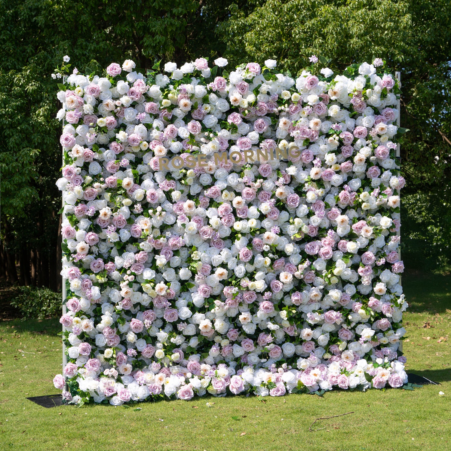 Carlin：5D Fabric Artificial rolling up curtain flower wall