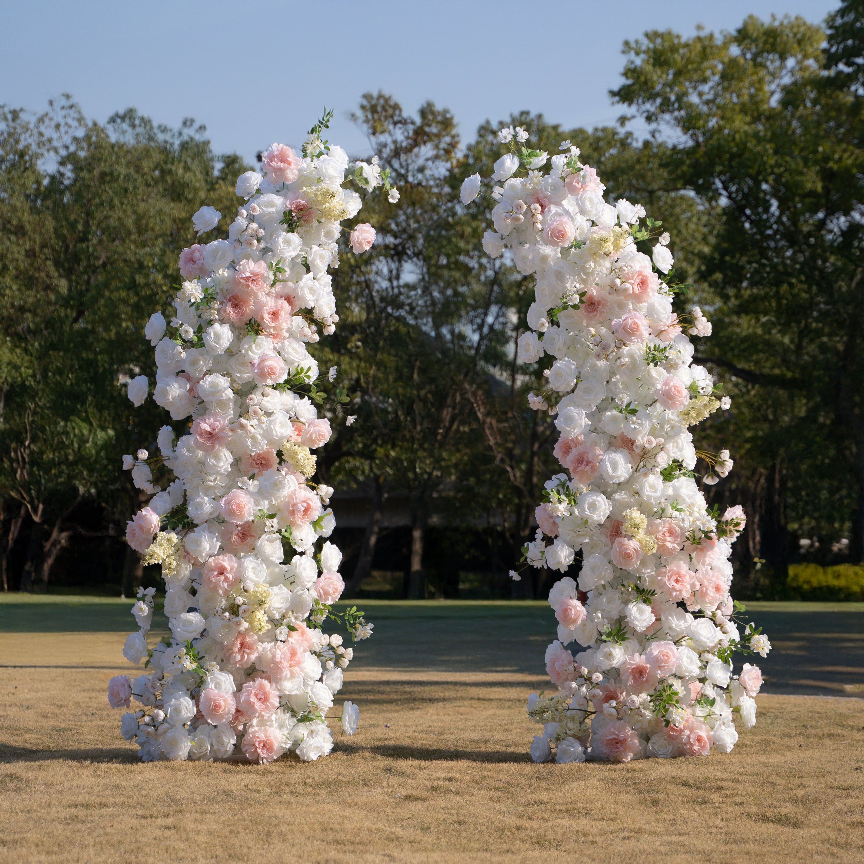 Churri ：Wedding Party Background Floral Arch Decoration (Including Frame)