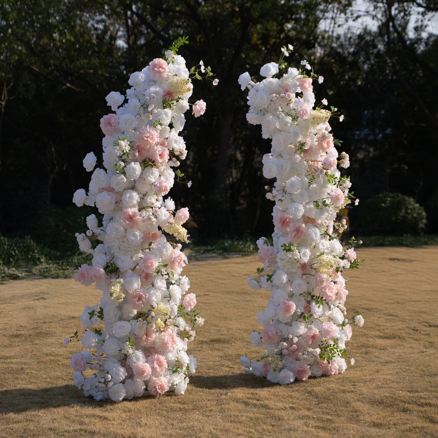 Churri ：Wedding Party Background Floral Arch Decoration (Including Frame)