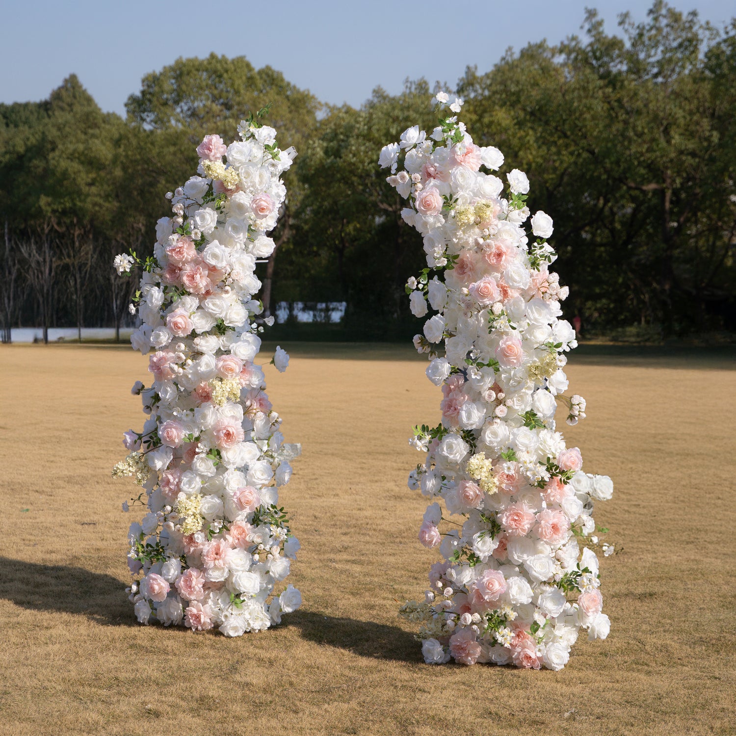 Churri ：Wedding Party Background Floral Arch Decoration (Including Frame)