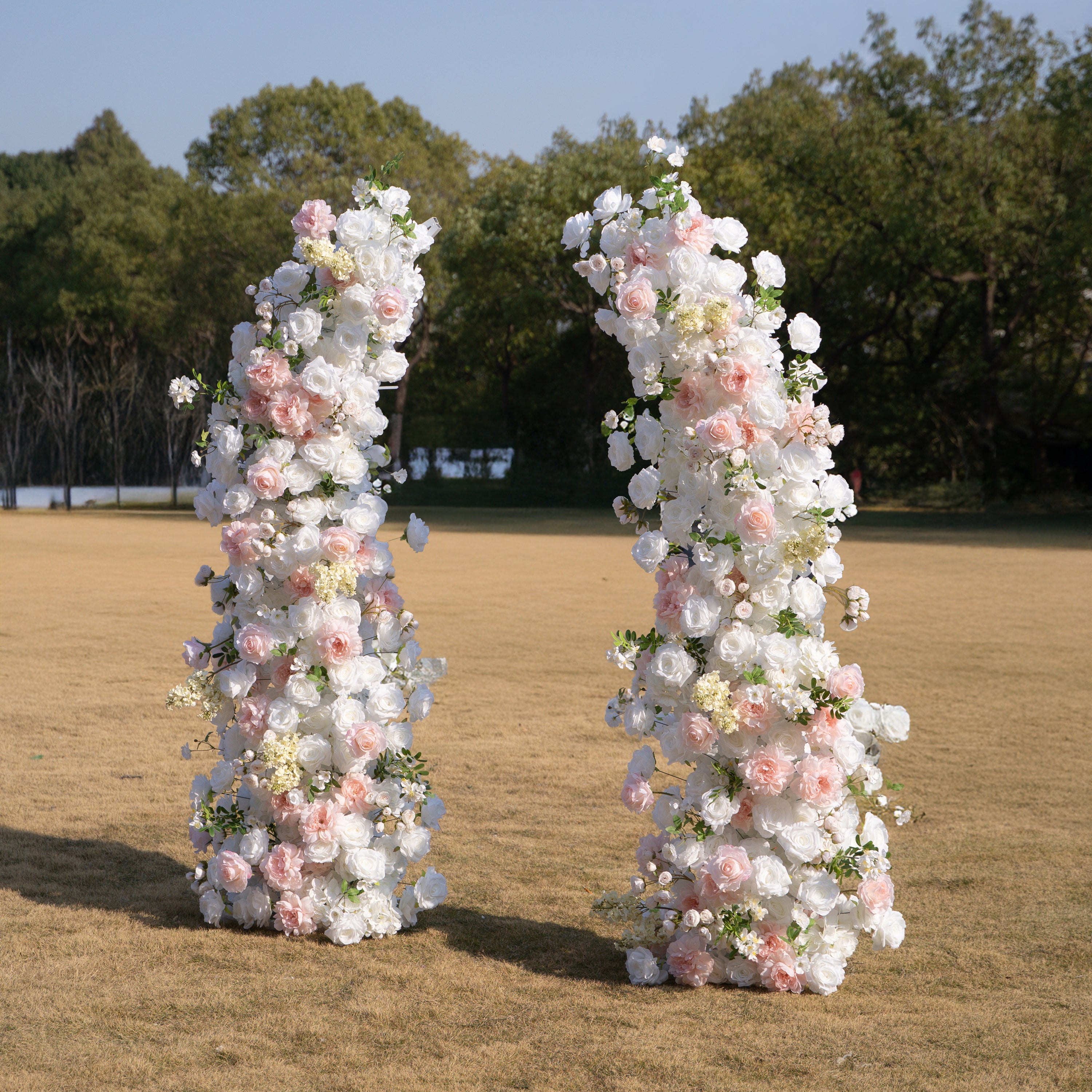Churri ：Wedding Party Background Floral Arch Decoration (Including Frame)