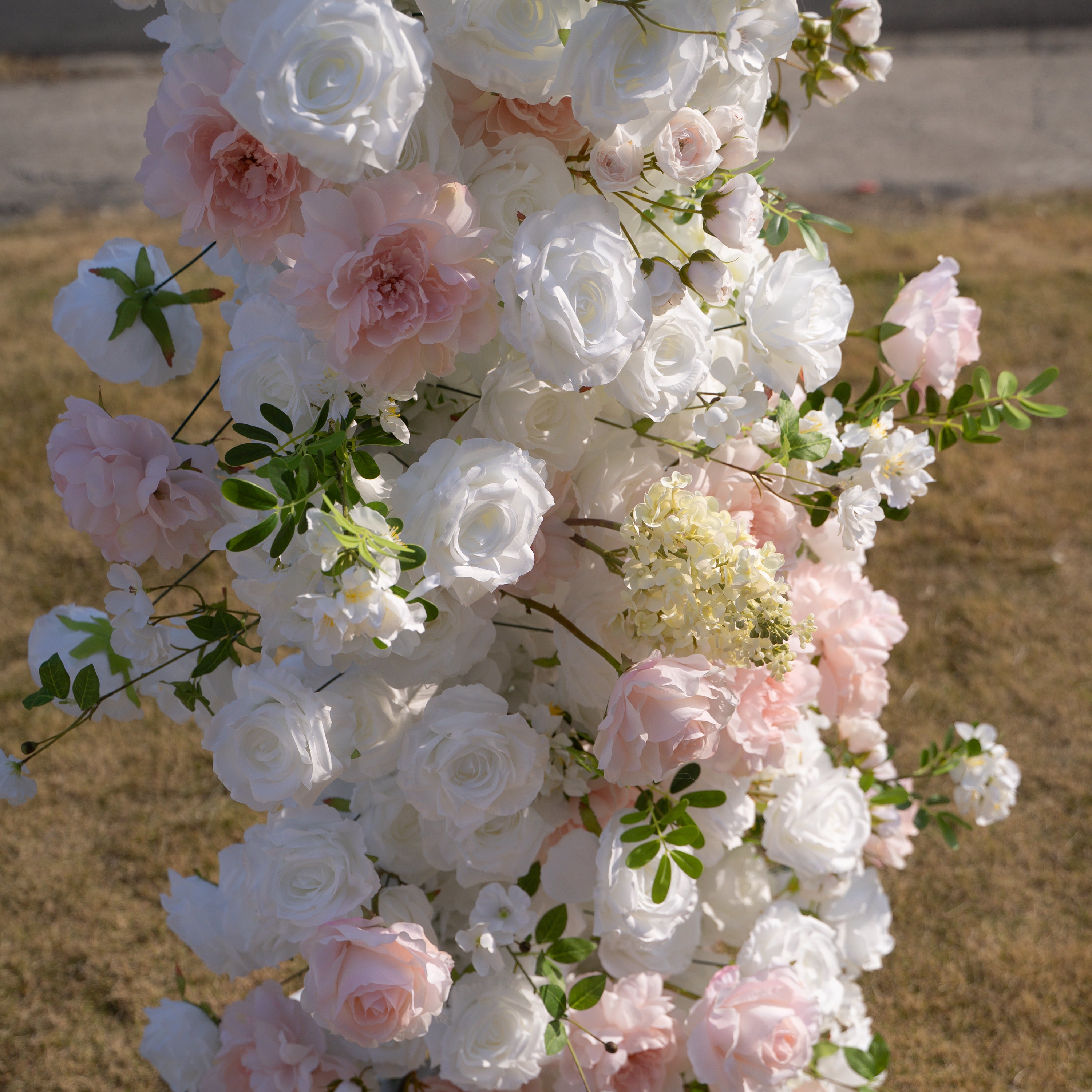 Churri ：Wedding Party Background Floral Arch Decoration (Including Frame)