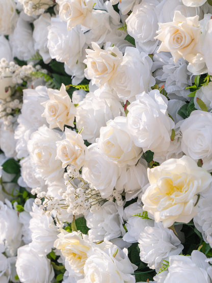 Evelisse: 3D Fabric Artificial Zip Up Curtain Flower Wall For Wedding and Events Decoration