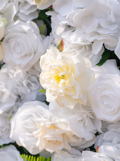 Evelisse: 3D Fabric Artificial Zip Up Curtain Flower Wall For Wedding and Events Decoration