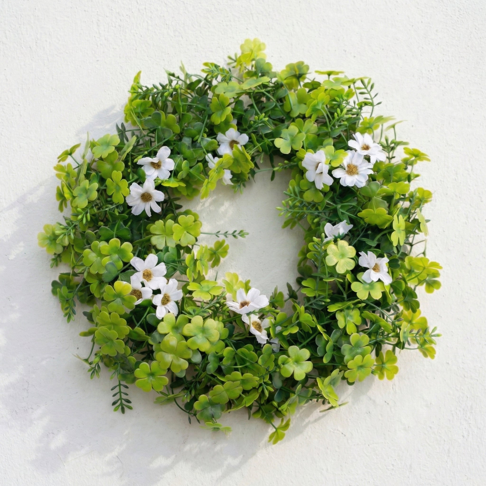 American Large Shamrock Milan Wreath Door Decor St. Patrick's Day
