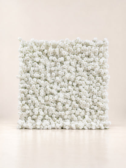 Romance：3D Fabric Artificial rolling up curtain flower wall