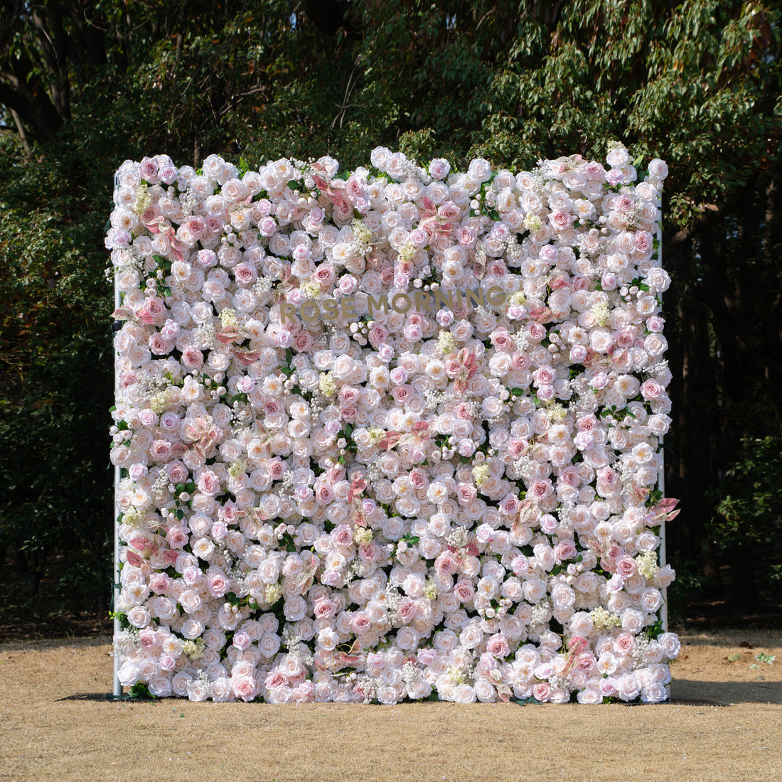 Ebony:5D Fabric Artificial rolling up curtain flower wall