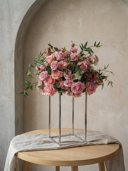 Eira: Pink Flower Ball Flower Centerpiece Bouquet Table Decoration for Wedding