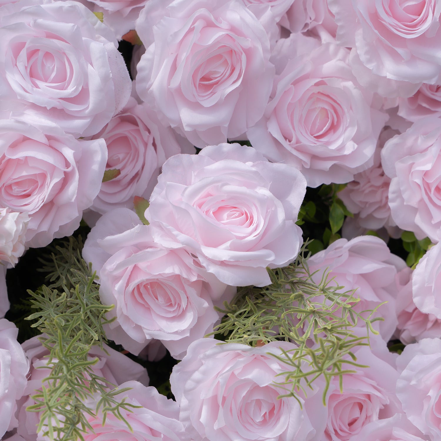 Elegante：5D Fabric Artificial rolling up curtain flower wall