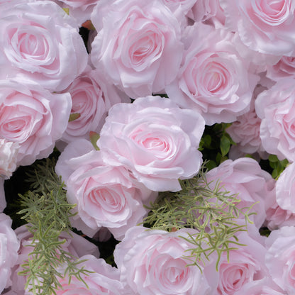 Elegante：5D Fabric Artificial rolling up curtain flower wall