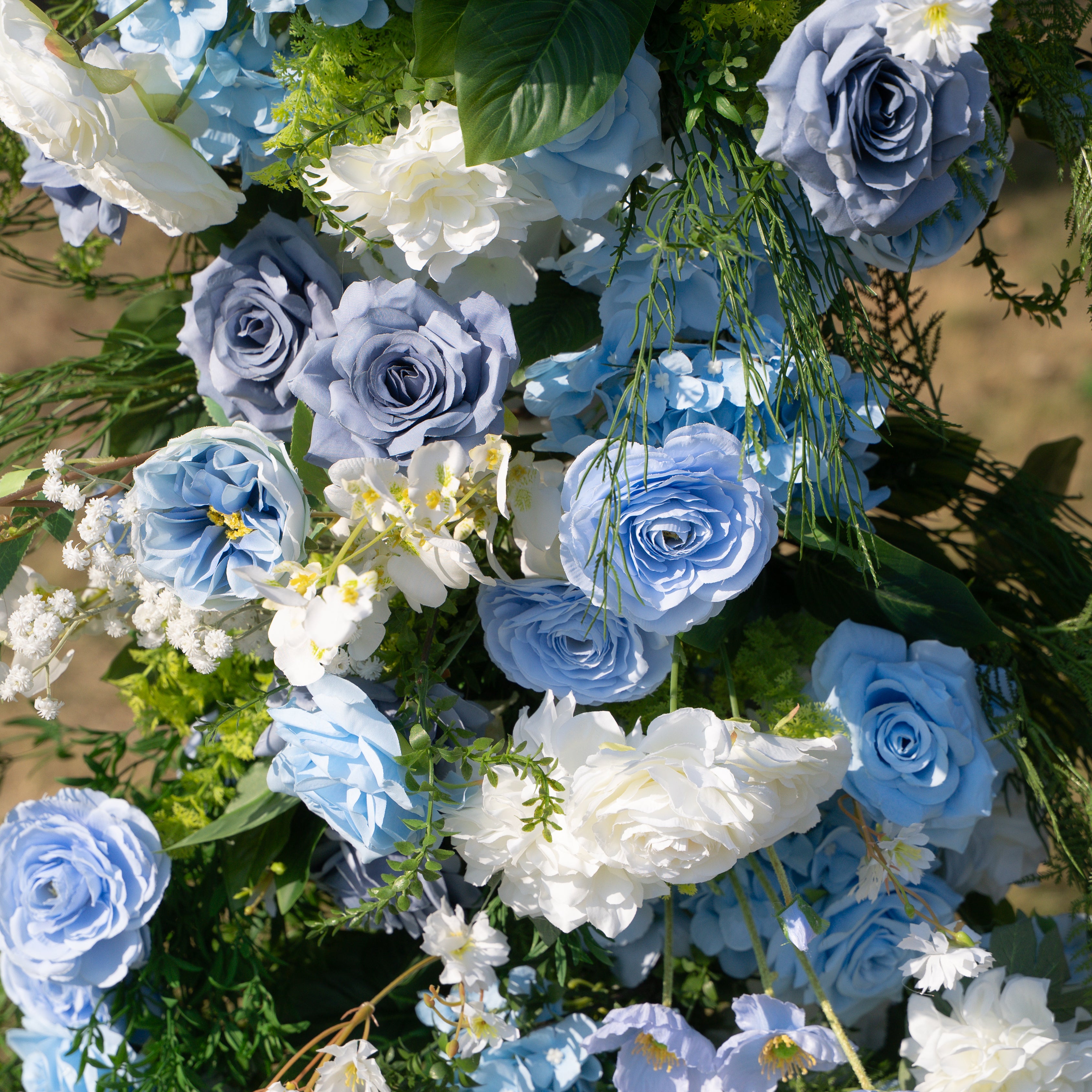 Elia: Wedding Party Background Floral Arch Decoration (Including Frame)