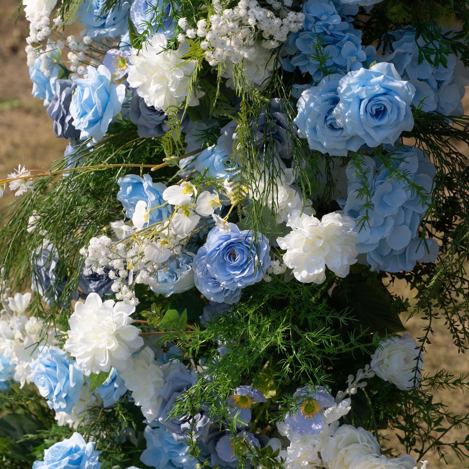 Elia: Wedding Party Background Floral Arch Decoration (Including Frame)