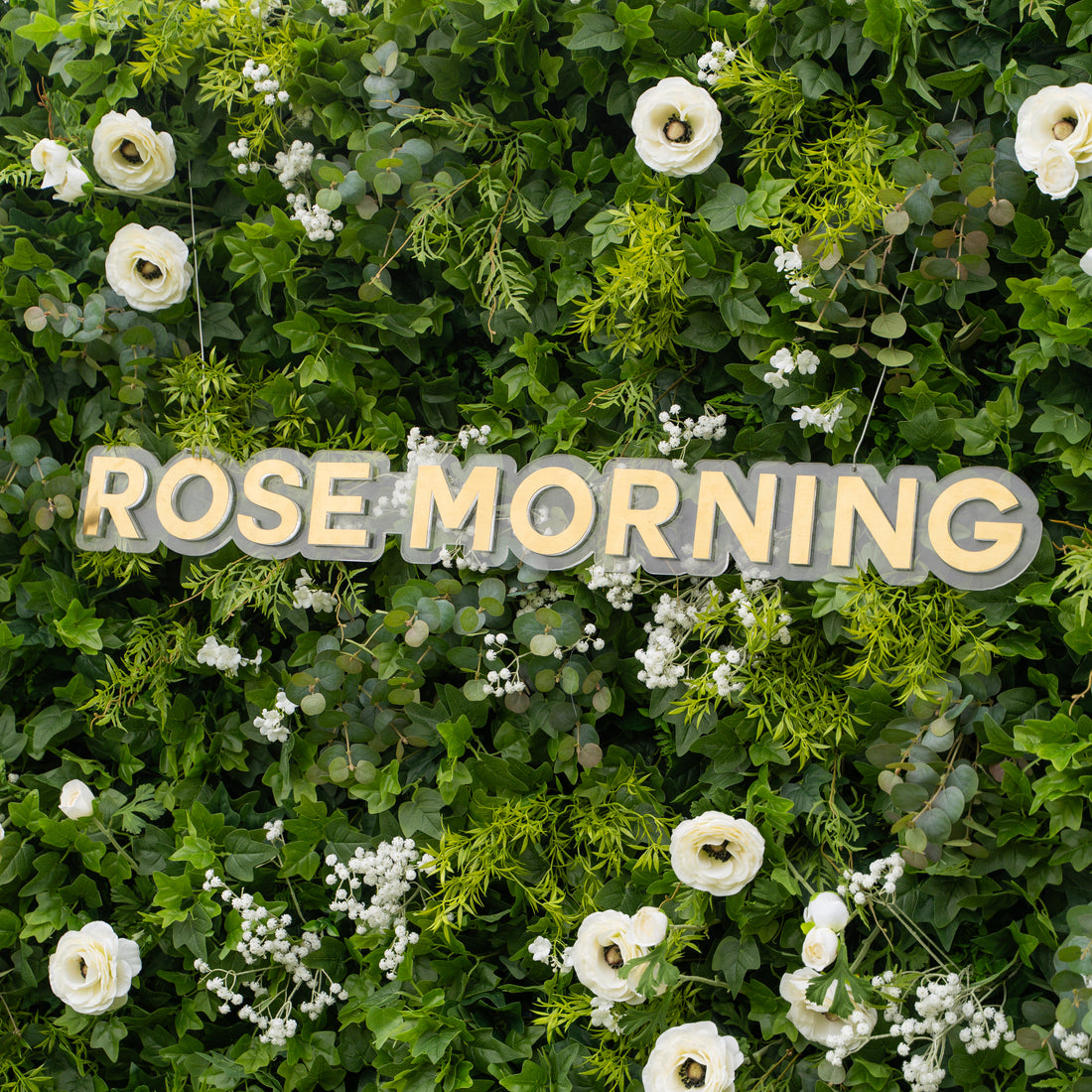 Eloise 2025:5D Fabric Artificial rolling up curtain flower wall