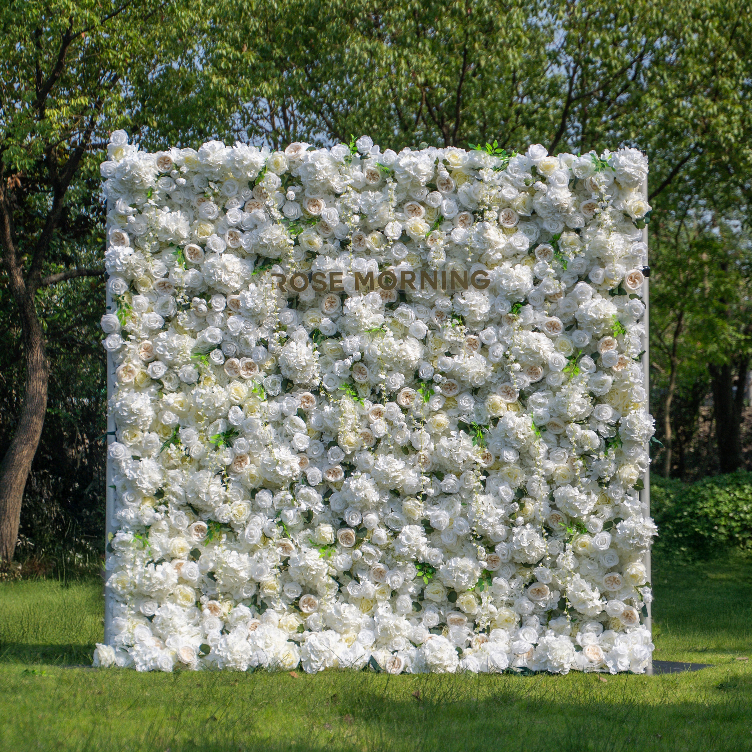 Eve 2025：5D Fabric Artificial rolling up curtain flower wall