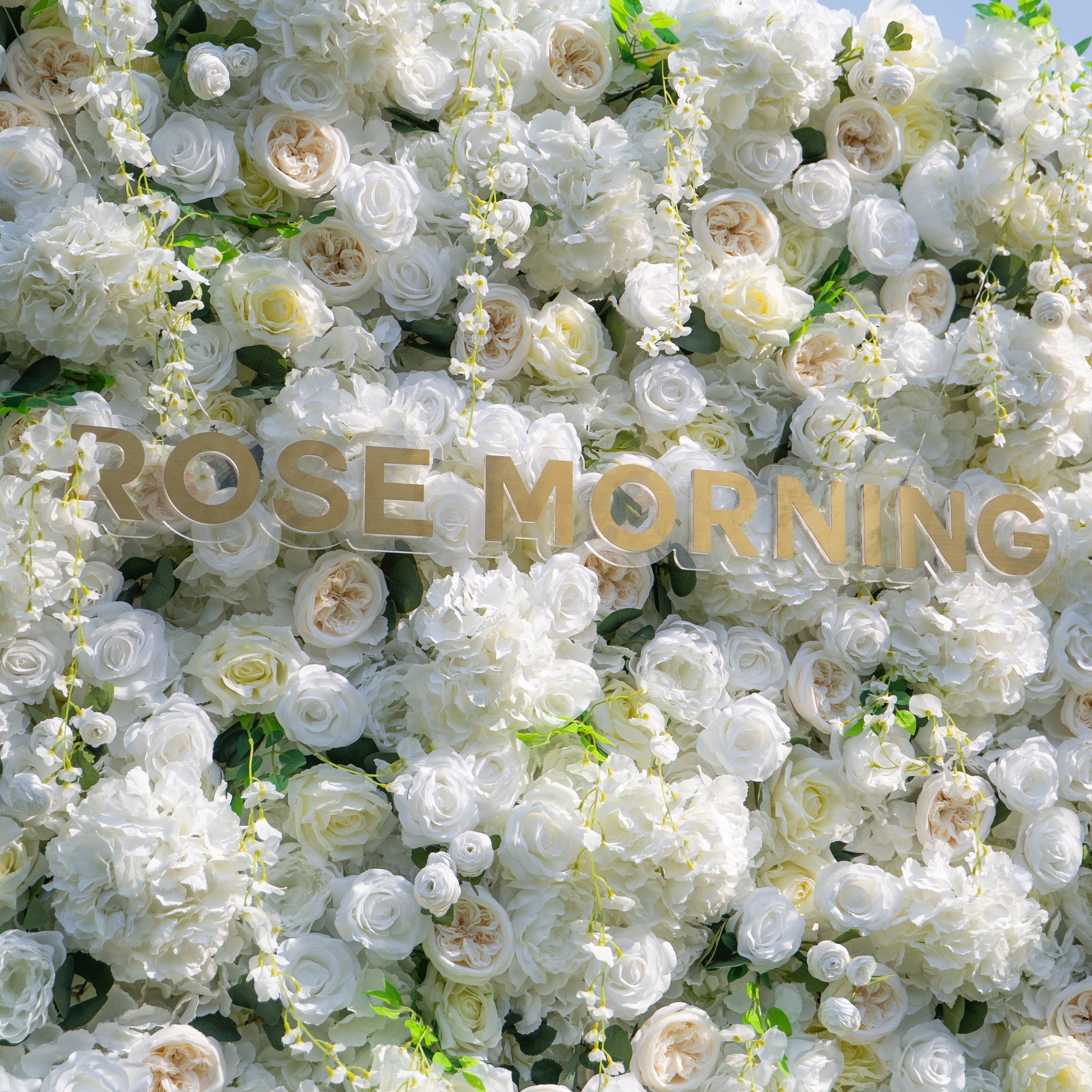 Eve 2025：5D Fabric Artificial rolling up curtain flower wall