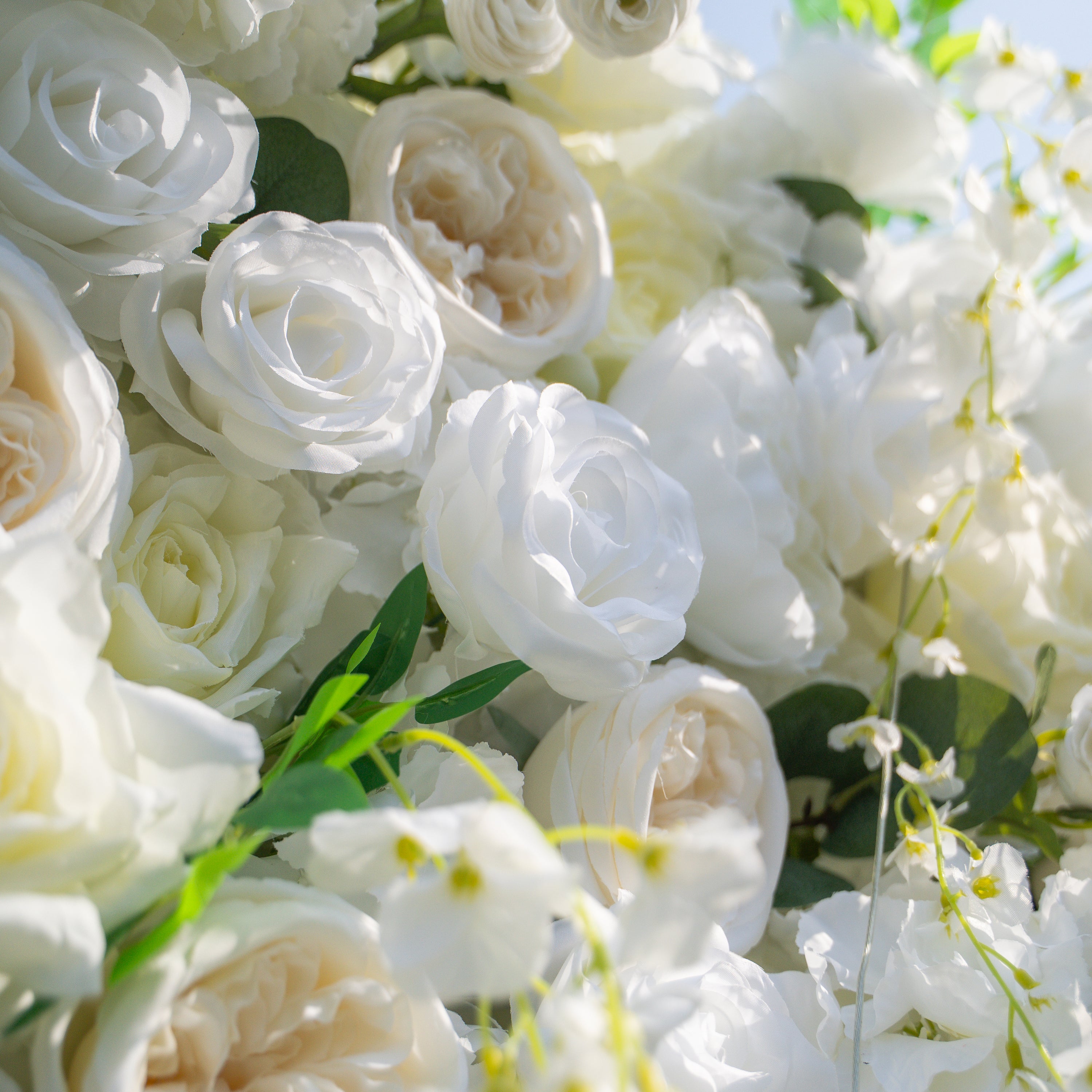 Eve 2025：5D Fabric Artificial rolling up curtain flower wall