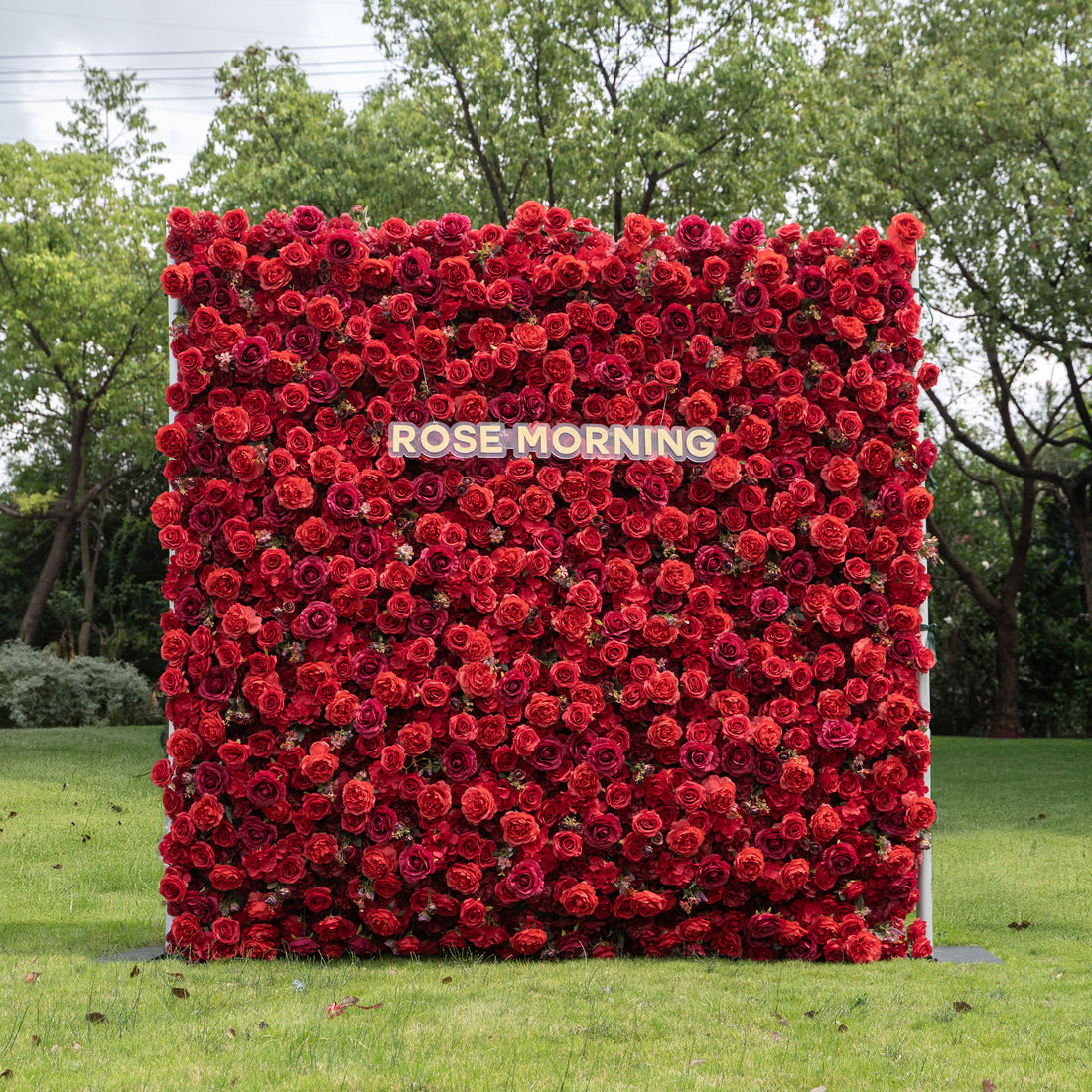 Feliz๏ผ4D Fabric Artificial zip up curtain flower wall 8ft*8ft