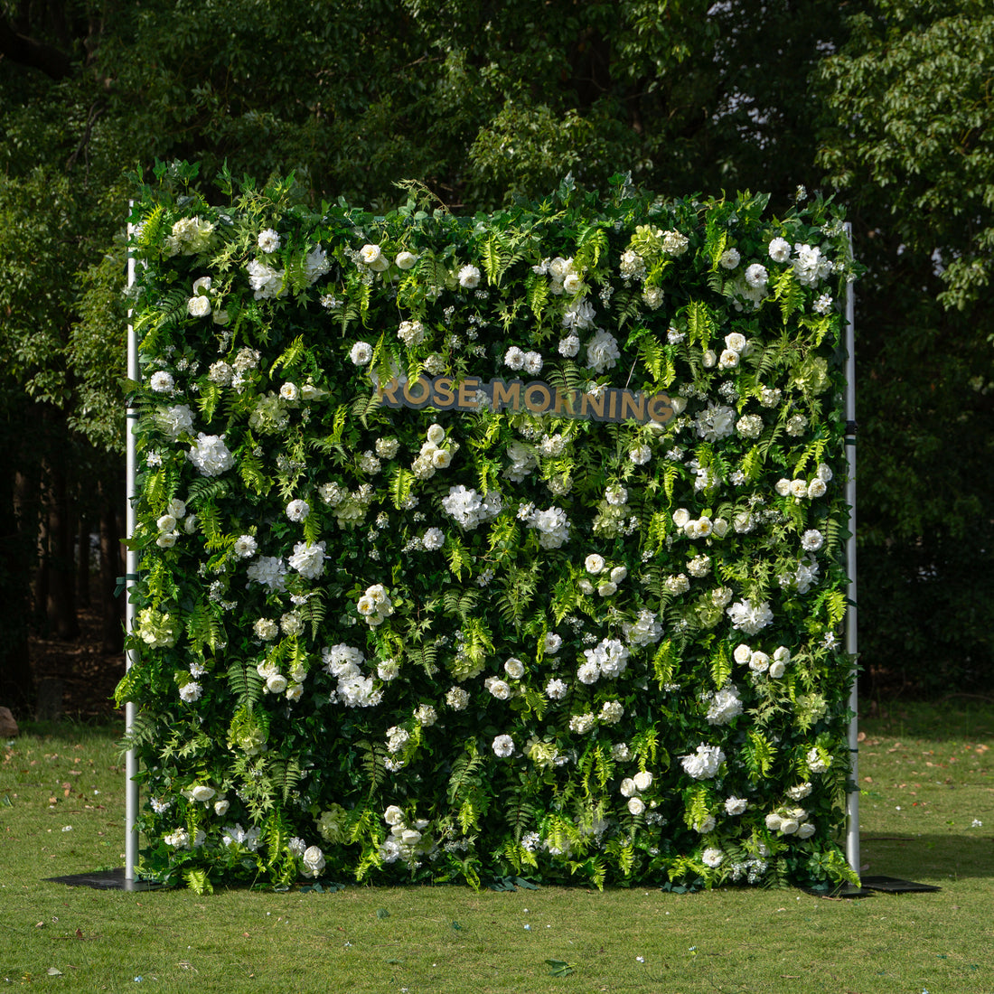 Fernando：5D Fabric Artificial rolling up curtain flower wall (Ready to ship)