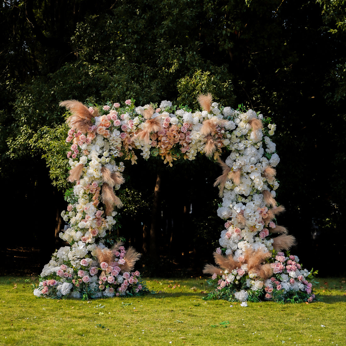 Jill  Wedding Party Background Floral Arch Decoration Rose Morning