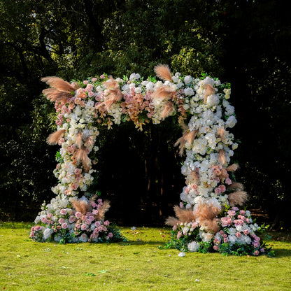 Jill  Wedding Party Background Floral Arch Decoration Rose Morning