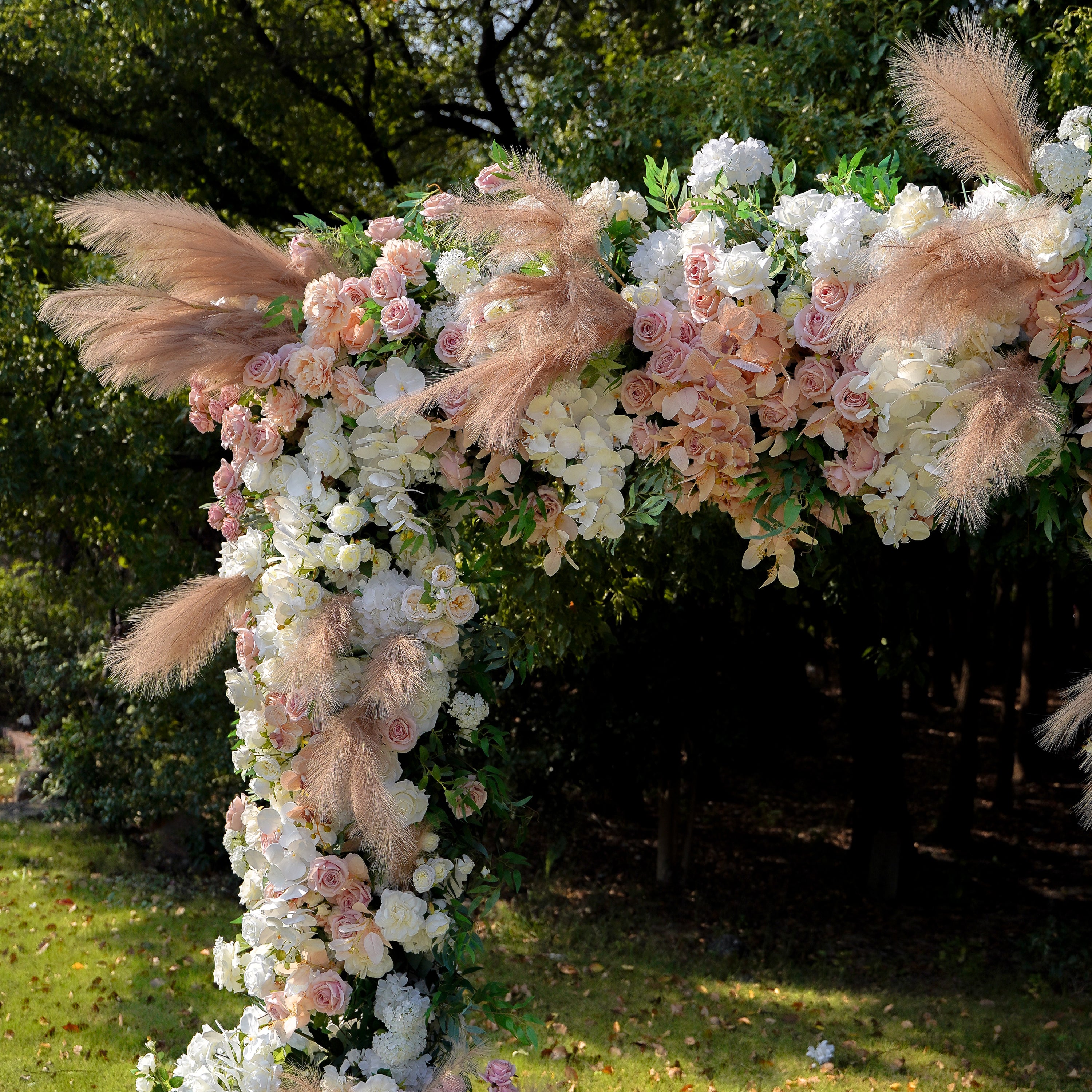 Jill  Wedding Party Background Floral Arch Decoration Rose Morning