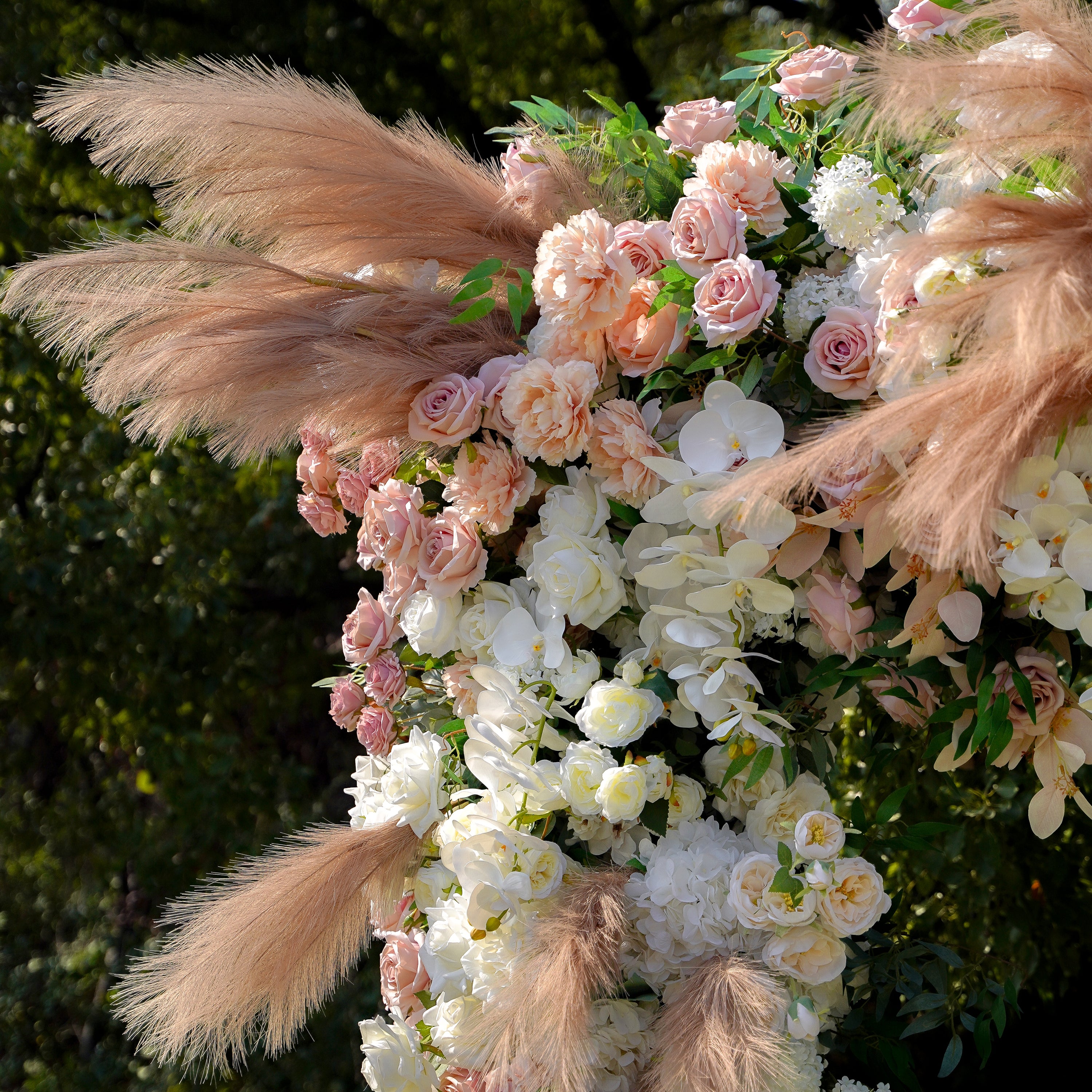 Jill  Wedding Party Background Floral Arch Decoration Rose Morning