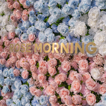 Fiora：3D Fabric Artificial rolling up curtain flower wall