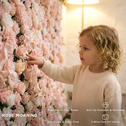 Blush: 3D Blush Rose Silk Flower Wall Curtain for Wedding Ceremony &amp; Events Decor (In US Stock 5-7 Days) (Copy)