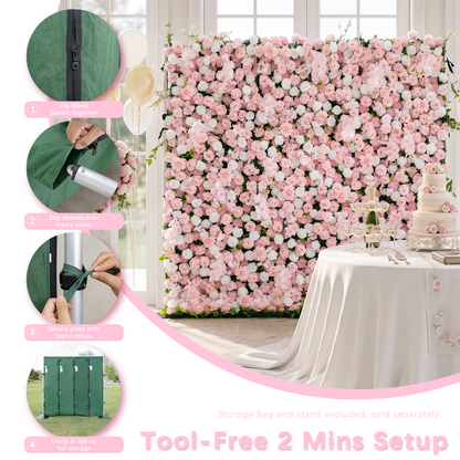 Blush: 3D Blush Rose Silk Flower Wall Curtain for Wedding Ceremony &amp; Events Decor (In US Stock 5-7 Days) (Copy)
