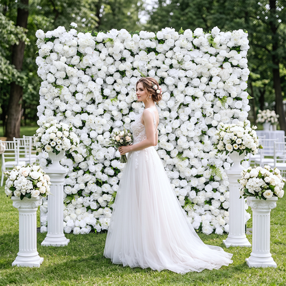 Ethereal: 3D Blush Rose Silk Flower Wall Curtain for Wedding Ceremony &amp; Events Decor (In US Stock 5-7 Days) (Copy) (Copy)