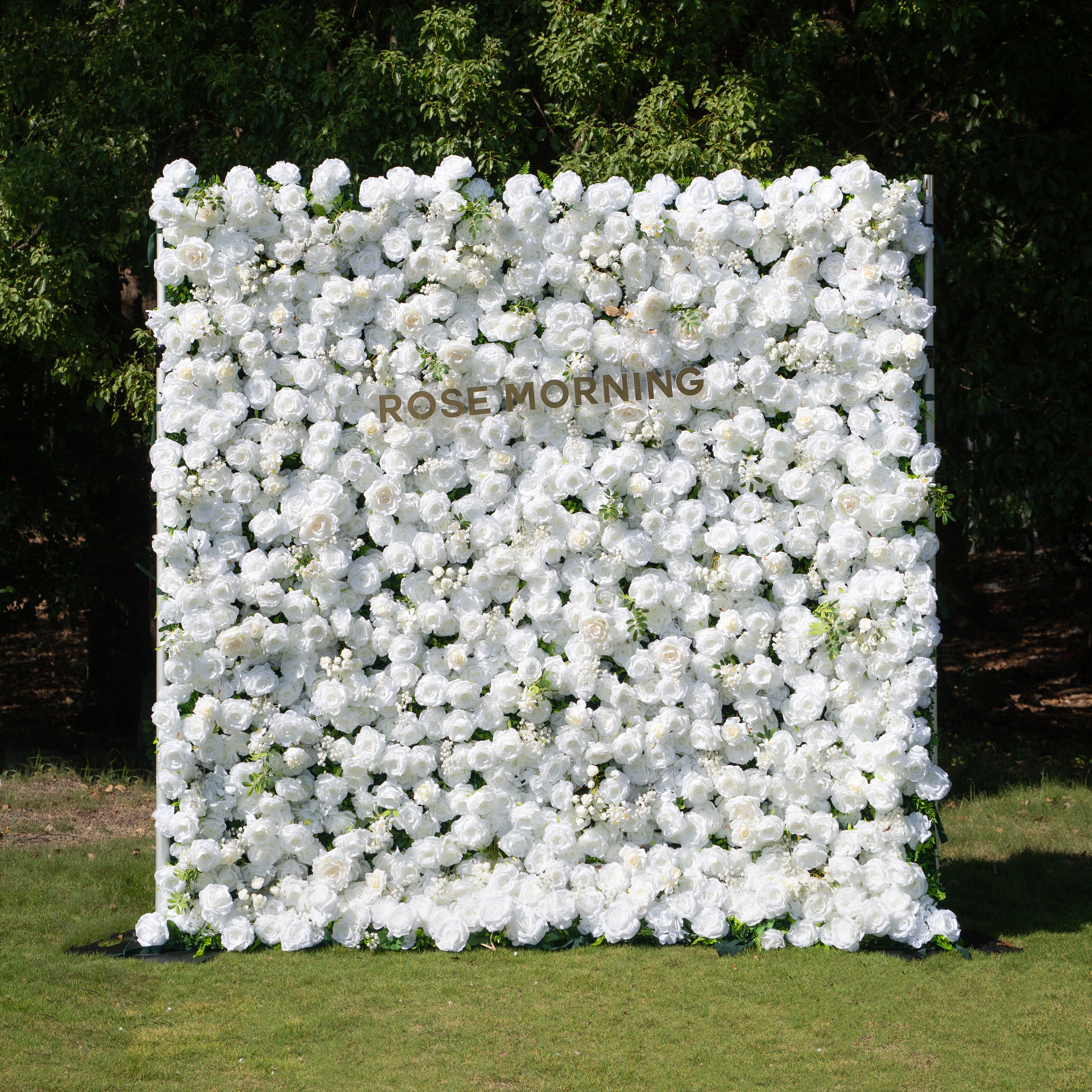 Friday - White Popular 5D Fabric Roll Up Flower Wall for Wedding Party Event Backdrop