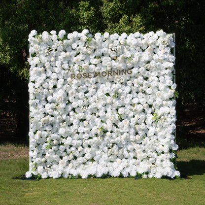 Friday：5D Fabric Artificial rolling up curtain flower wall