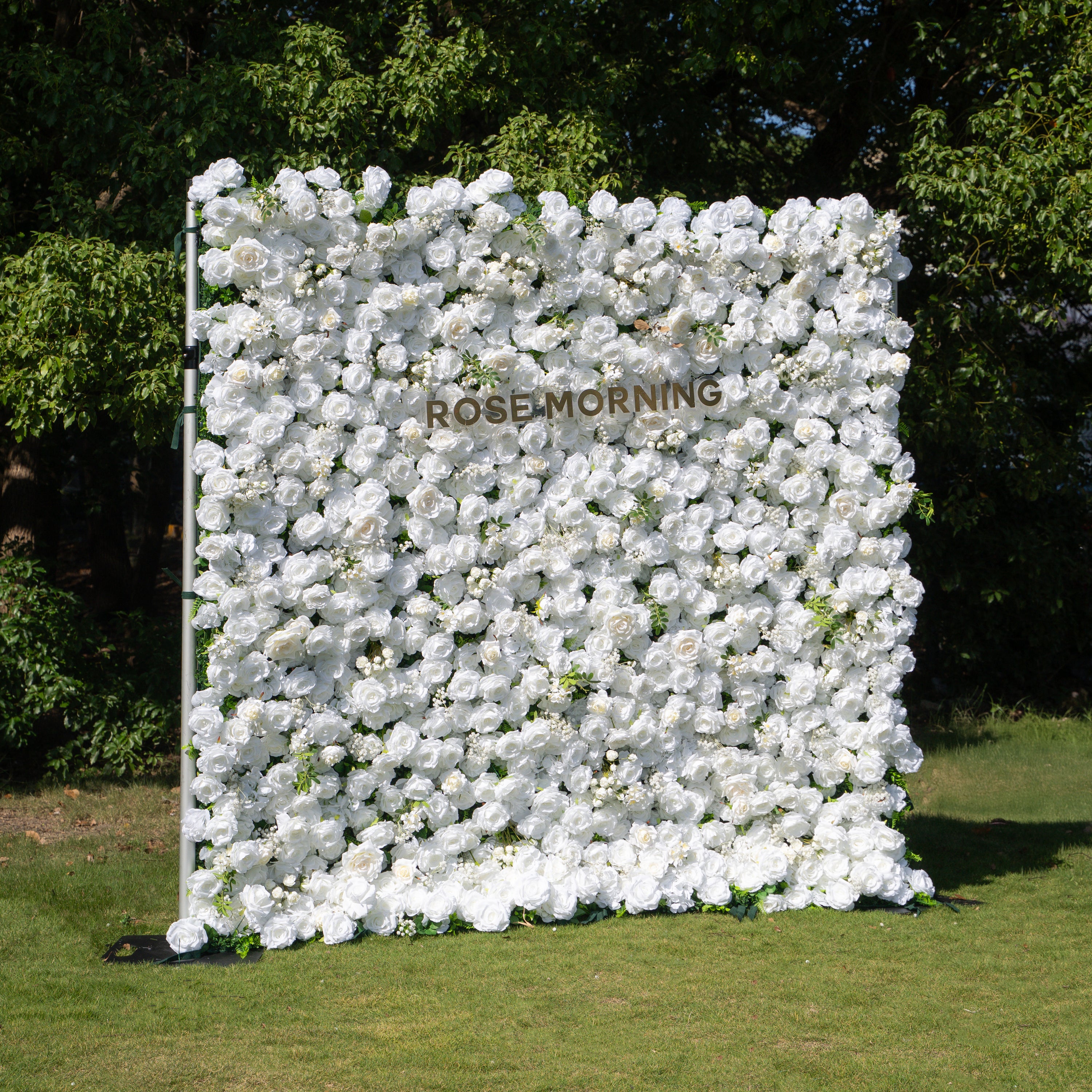 Friday - White Popular 5D Fabric Roll Up Flower Wall for Wedding Party Event Backdrop