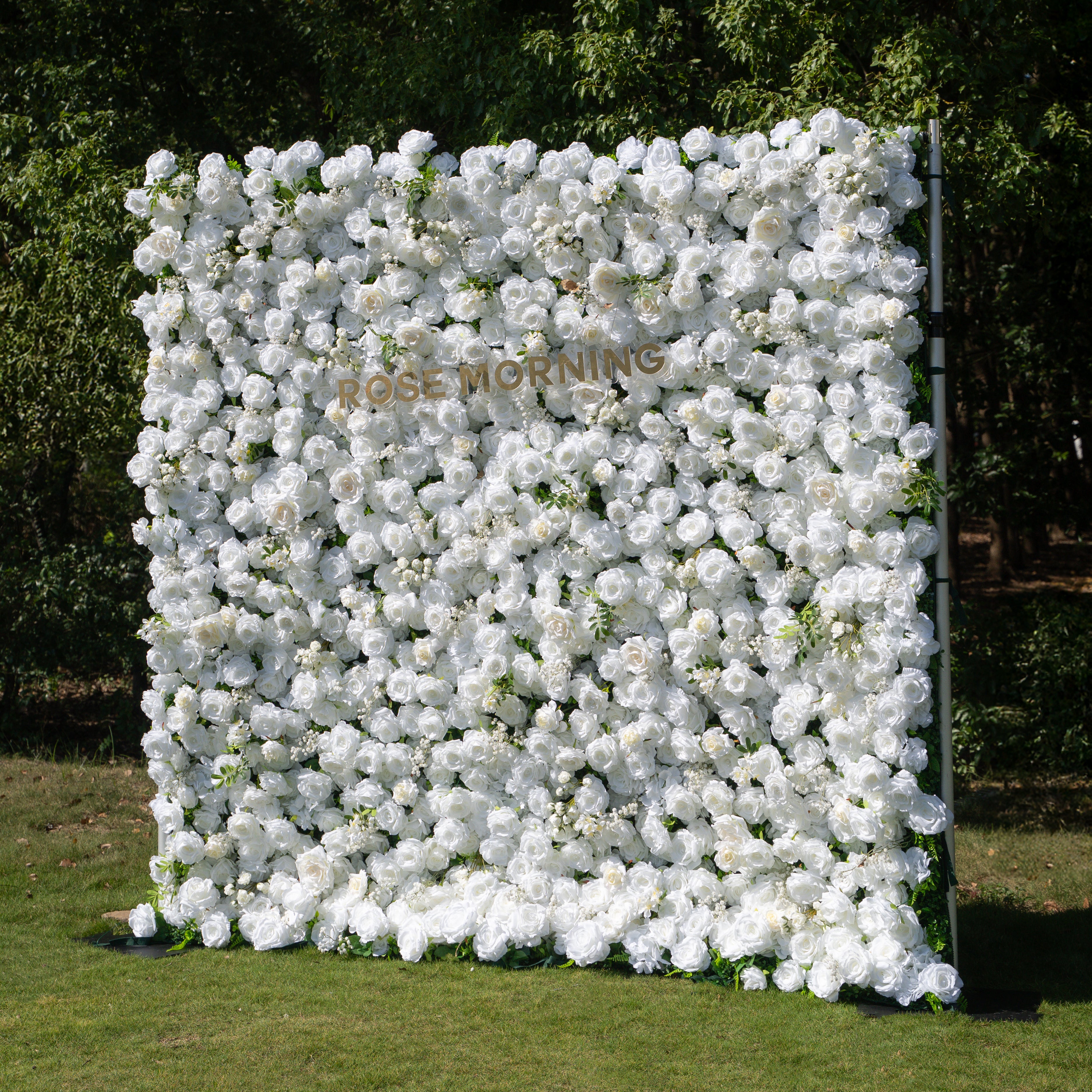 Friday：5D Fabric Artificial rolling up curtain flower wall